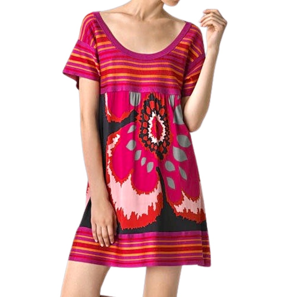 MISSONI Vintage Splash Floral‎ Jersey Dress